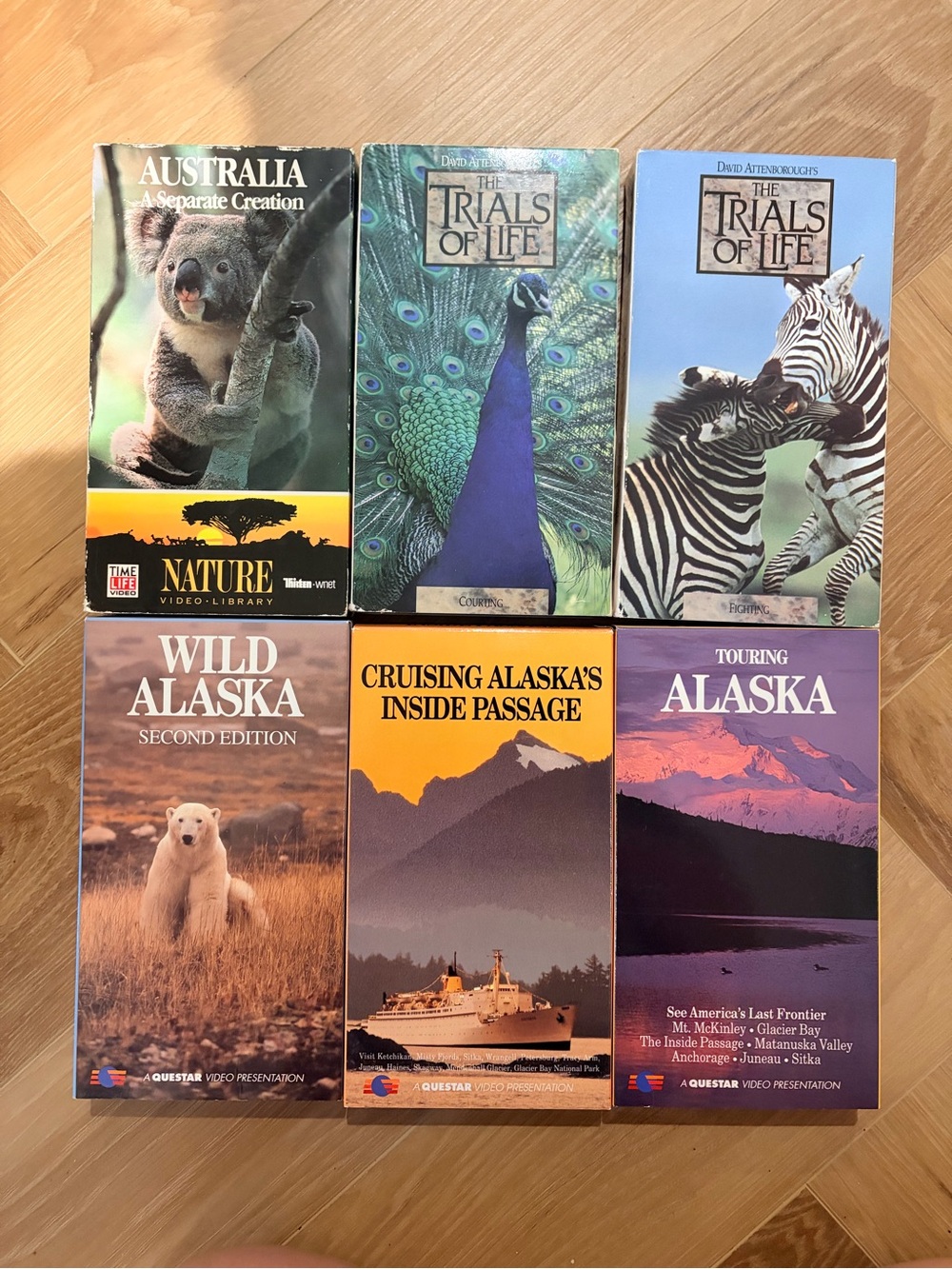 Vintage Nature & Alaska VHS Collection - Multicolor Covers